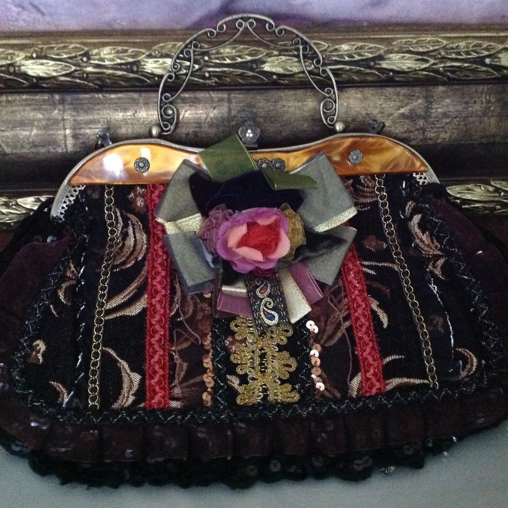 Vintage Malina Designer Handbag